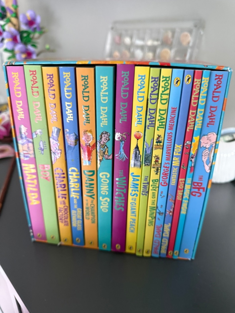 Roald Dahl Hardcover Boxed Set - Colorful Childrens Book Collection